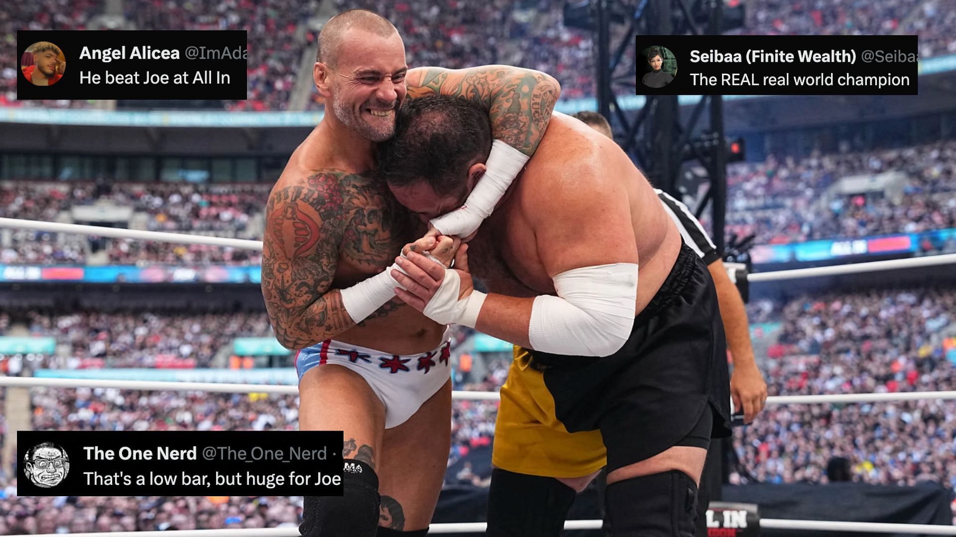 CM Punk vs Samoa Joe at All In