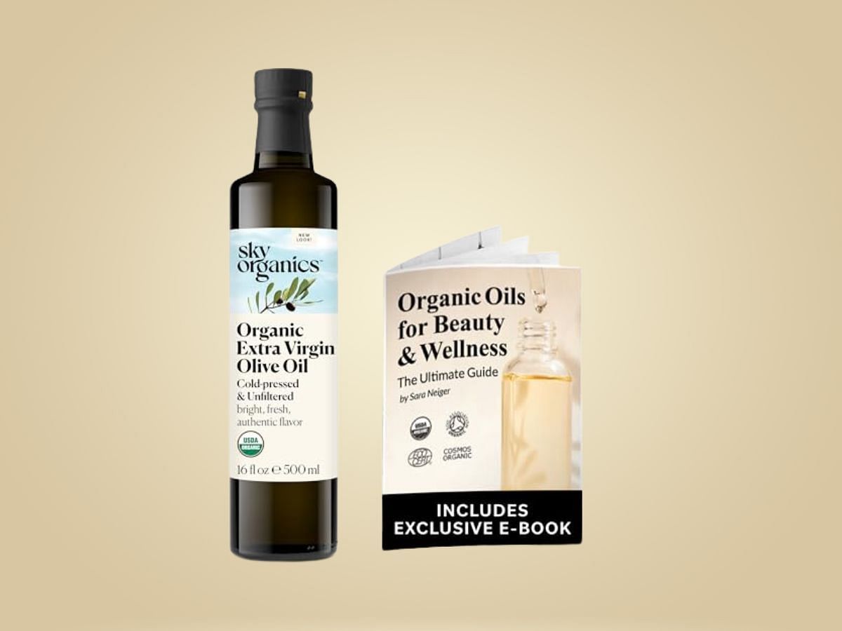 Sky Organics Organic Extra Virgin Olive Oil (Image via Amazon)