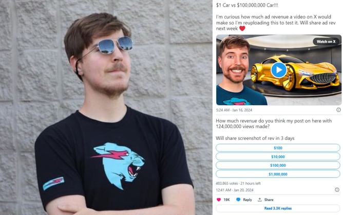 "Bet they juice it up so you keep posting": X community thinks Elon Musk will overpay for MrBeast's first video