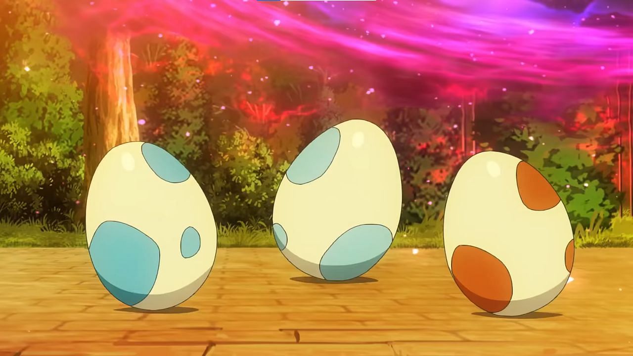 Eggs as seen in the anime (Image via The Pokemon Company)