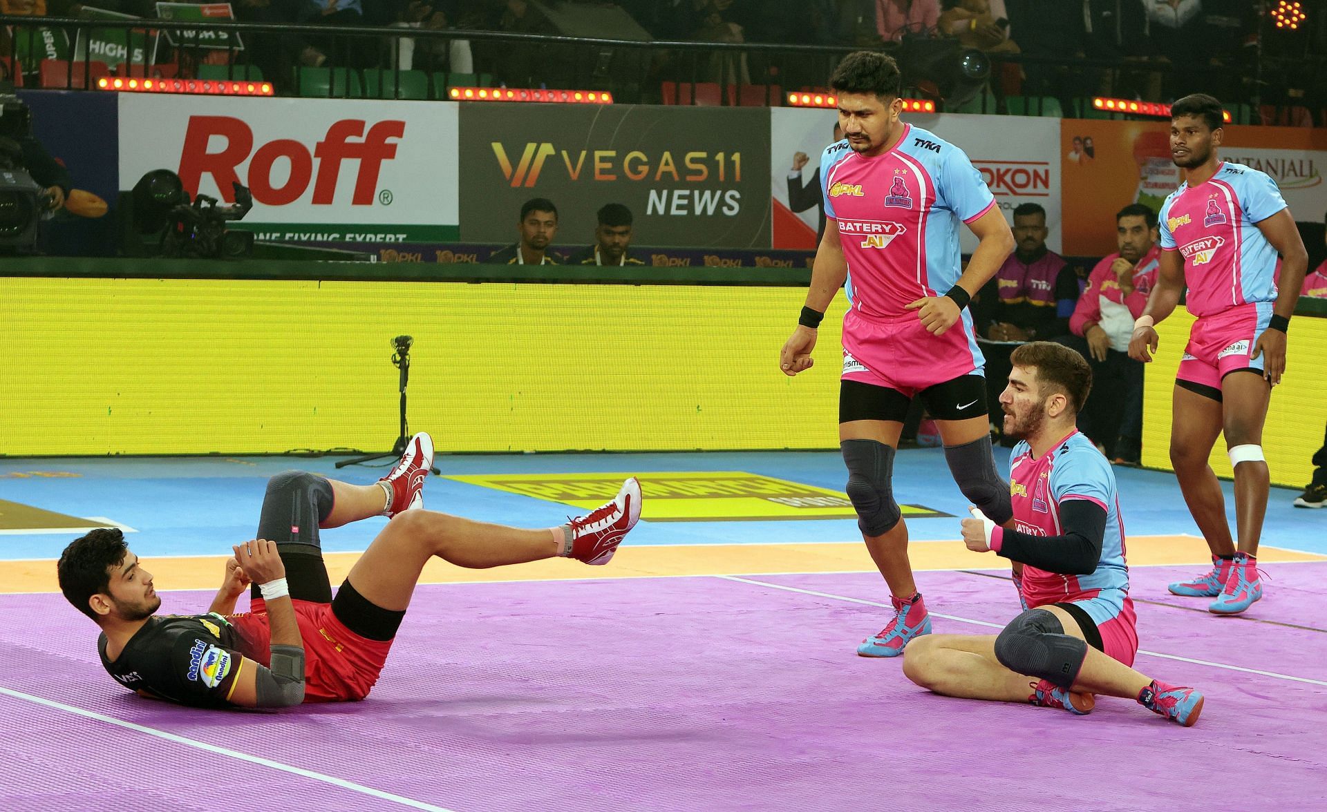 Jaipur Pink Panthers vs Tamil Thalaivas (Credit: PKL)