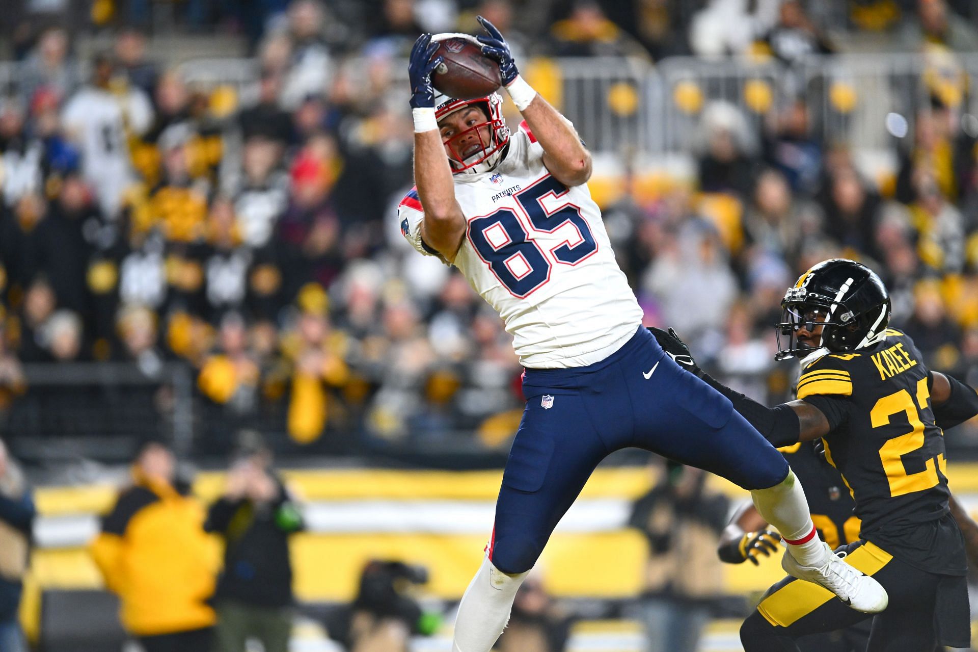 New England &lt;a href=&#039;https://www.sportskeeda.com/nfl/new-england-patriots&#039; target=&#039;_blank&#039; rel=&#039;noopener noreferrer&#039;&gt;Patriots&lt;/a&gt; v Pittsburgh Steelers