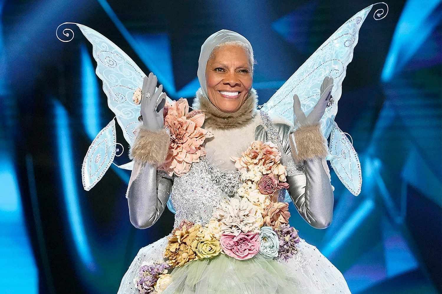 Dionne Warwick was eliminated on The Masked Singer UK. (Image via Fox)