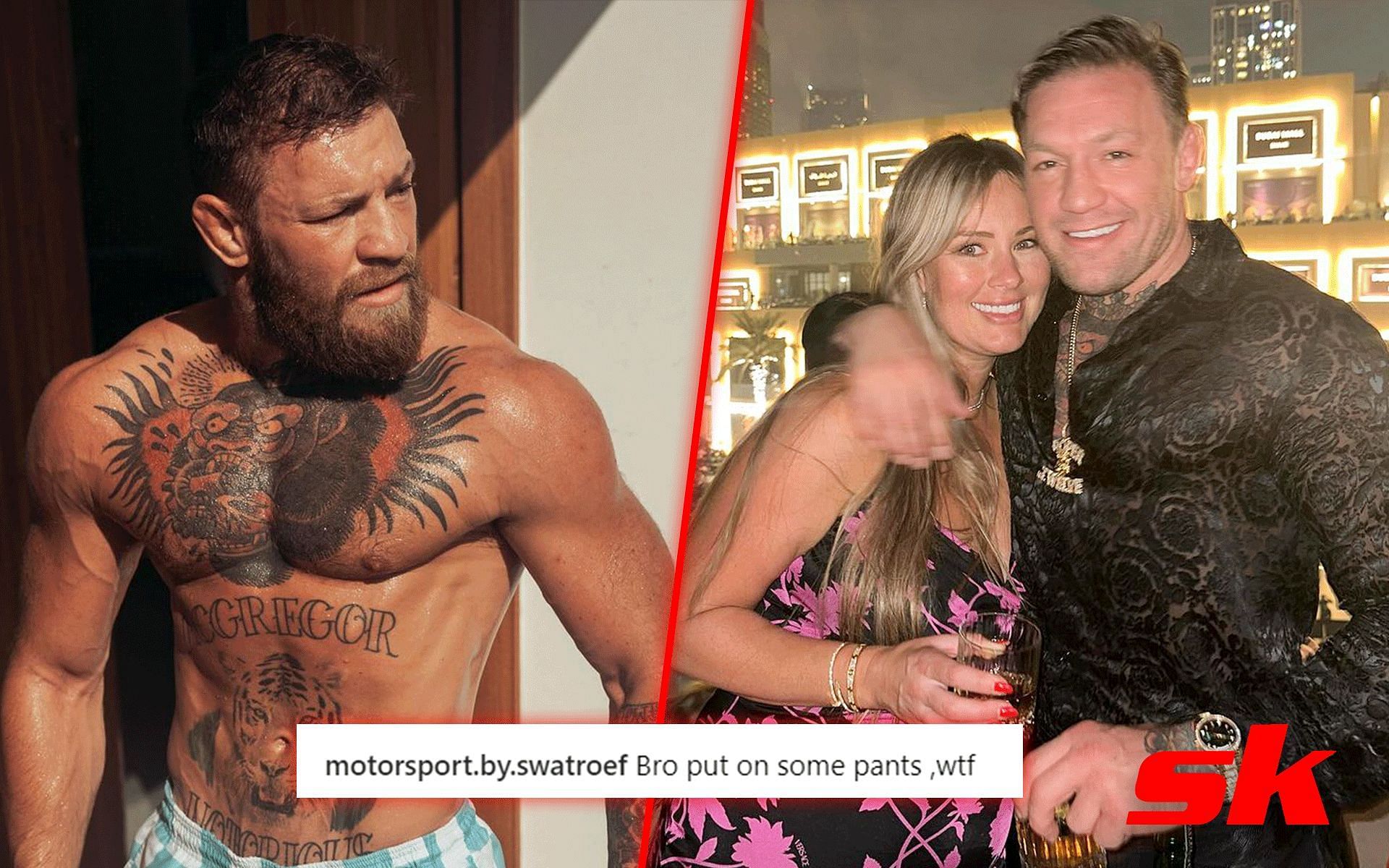 Conor McGregor and wife [Images via: @thenotoriousmma on Instagram]