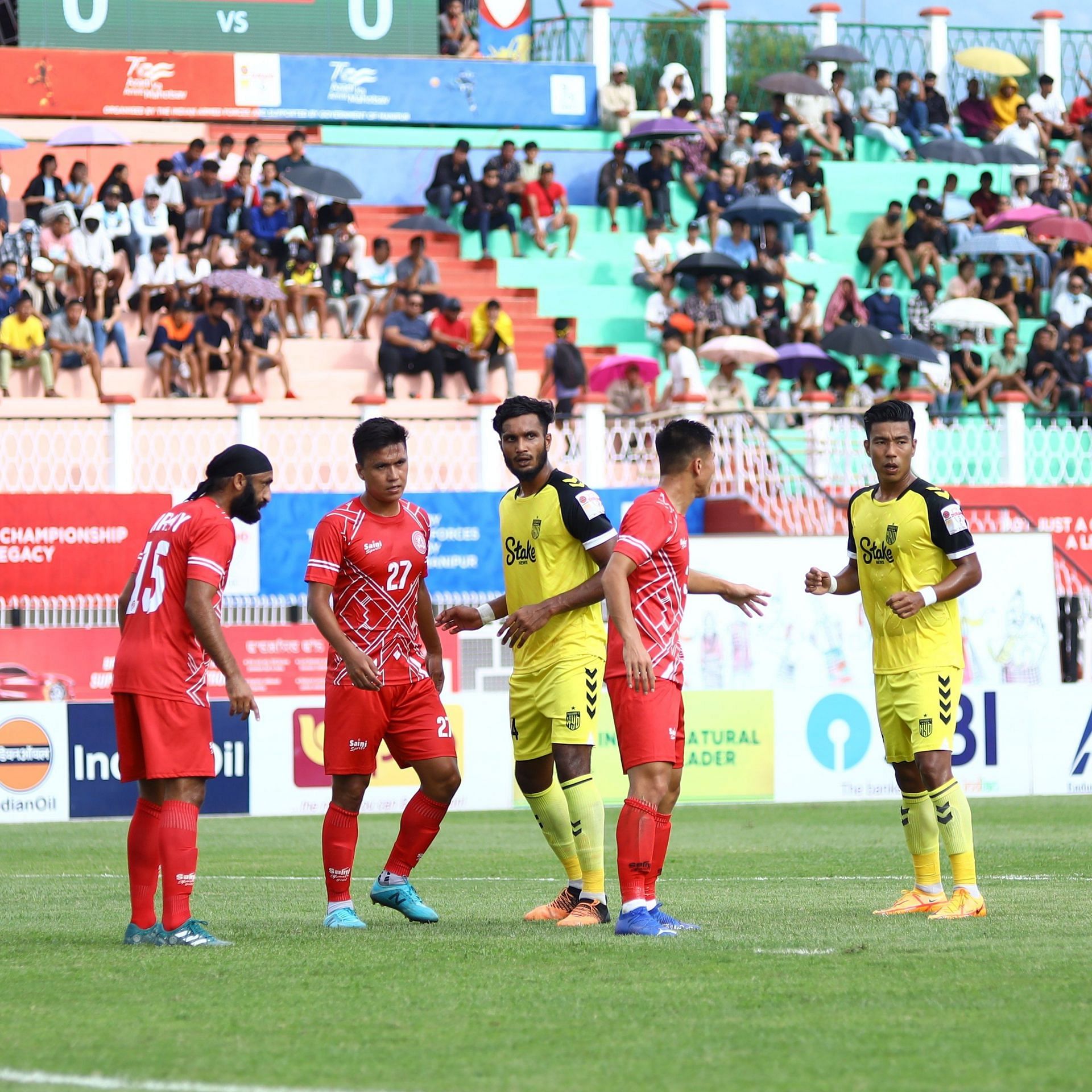 Alex Saji will (second from left) make his ISL debut on Thursday.