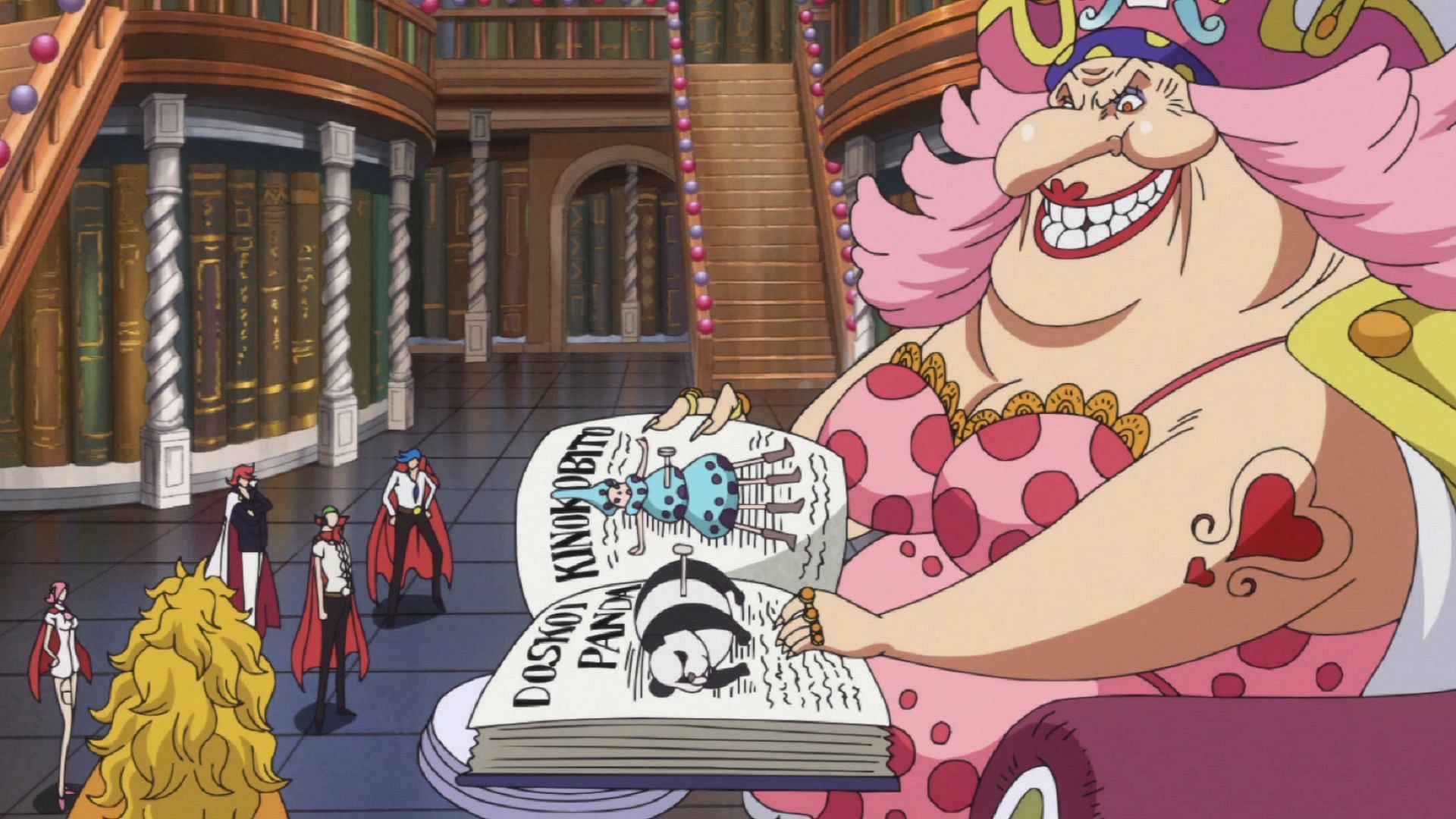 A Kinokobito trapped in Big Mom&#039;s collection (Image via Toei Animation)