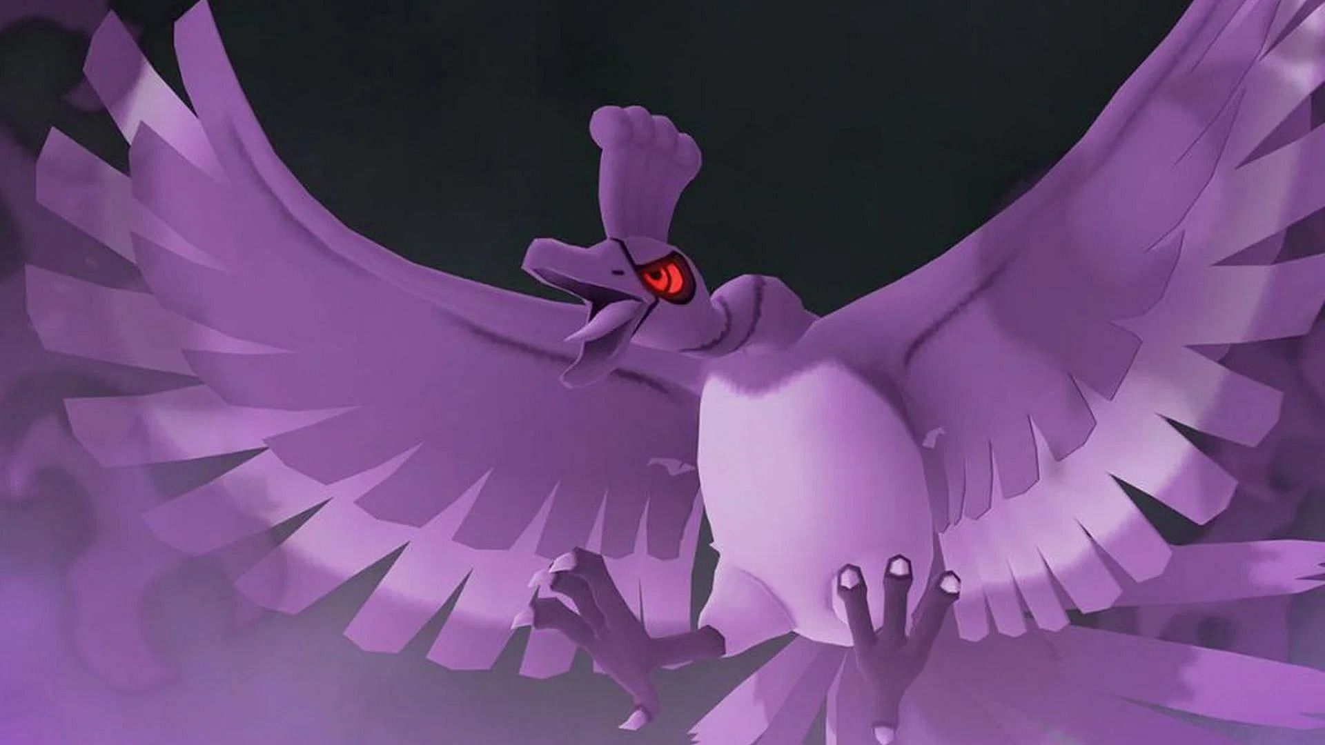 Shadow Ho-Oh will be appearing in 5-star Shadow Raids (Image via Niantic)