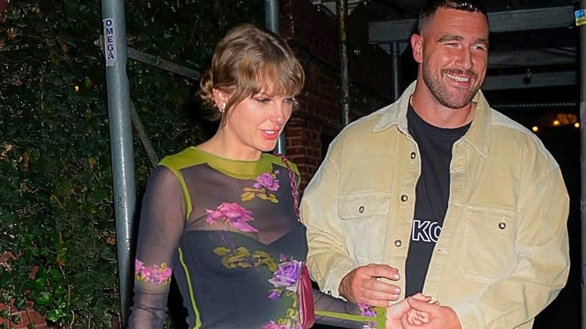 Taylor Swift with her boyfriend Travis Kelce (Image via IMDb)