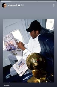 Kobe Bryant from Shaqir O'Neal instagram