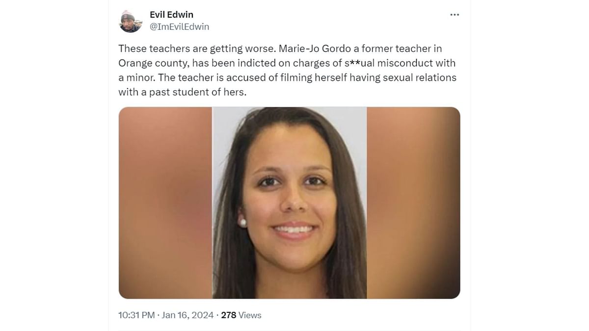 What did Marie-Jo Gordo do? Florida art teacher accused of recording ...