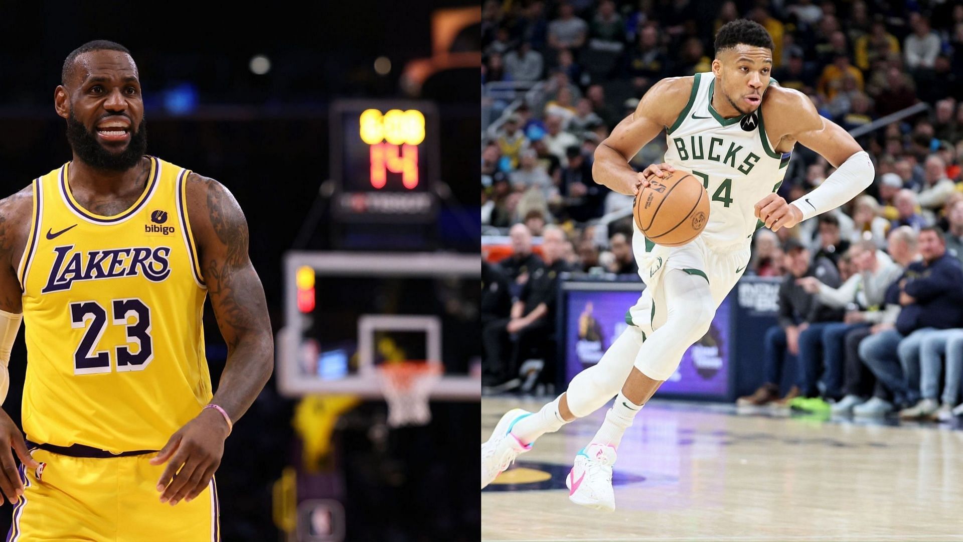 LeBron James and Giannis Antetokounmpo lead the league in NBA All-Star voting.