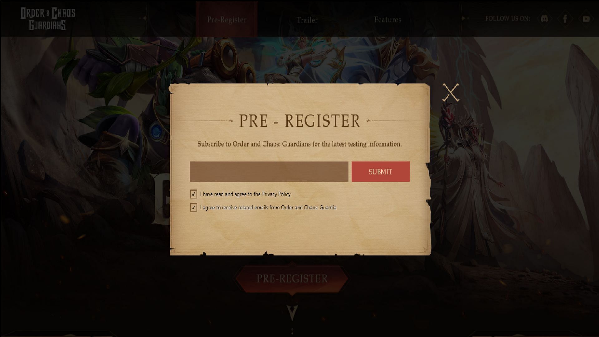 Here is a complete guide to pre-register for Order and Chaos: Guardians (Image via NetEase Games)