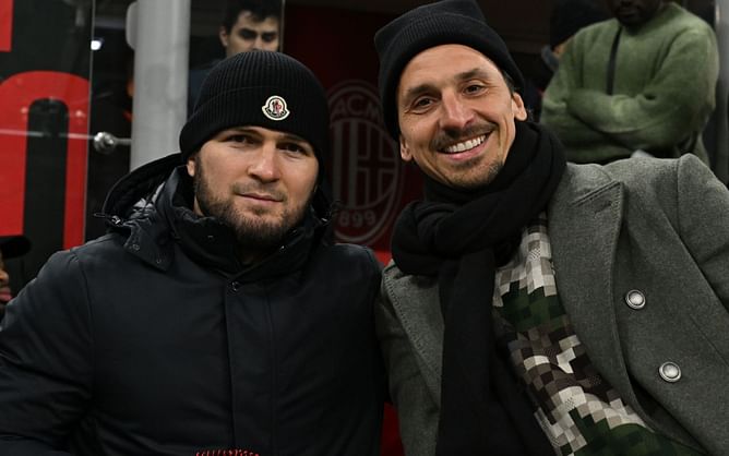 "Could he be in someone’s corner" - Zlatan Ibrahimovic's "UFC 300" post with Khabib Nurmagomedov has top welterweight intrigued