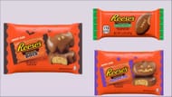 The holiday-themed Reese's candies don't have the carved designs shown on the product's packaging (Image via Hershey)