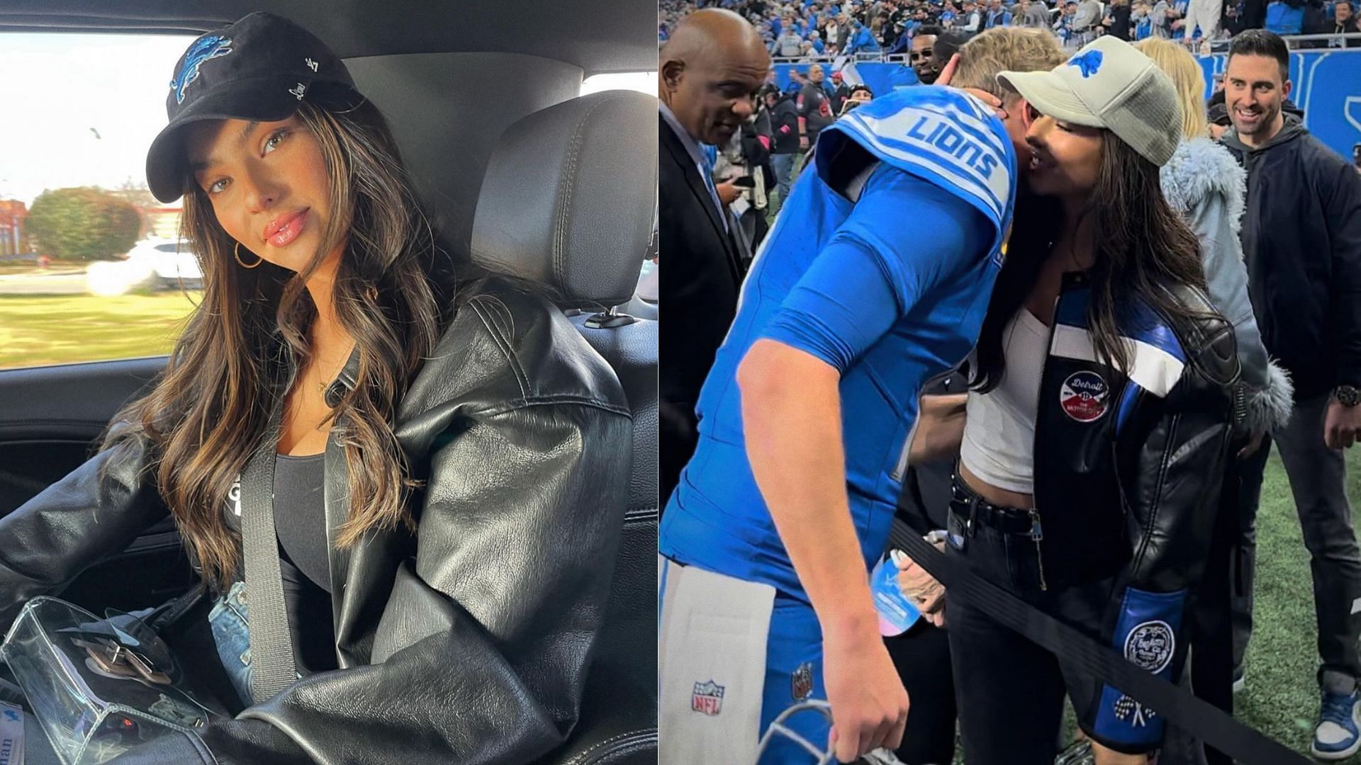 Jared Goff's fiancée Christen Harper channels viral 2021 meme in clear ...