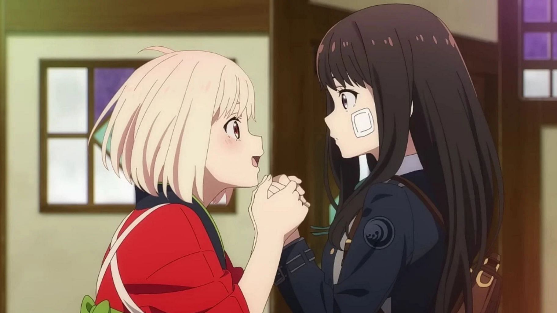 Chisato and Takina in the anime (Image via A-1 Pictures)