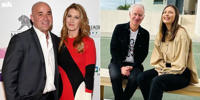 "Let's just go with 'Agassi Sucks'" - John McEnroe & Maria Sharapova discuss team names for Pickleball Slam 2 clash against Andre Agassi, Steffi Graf