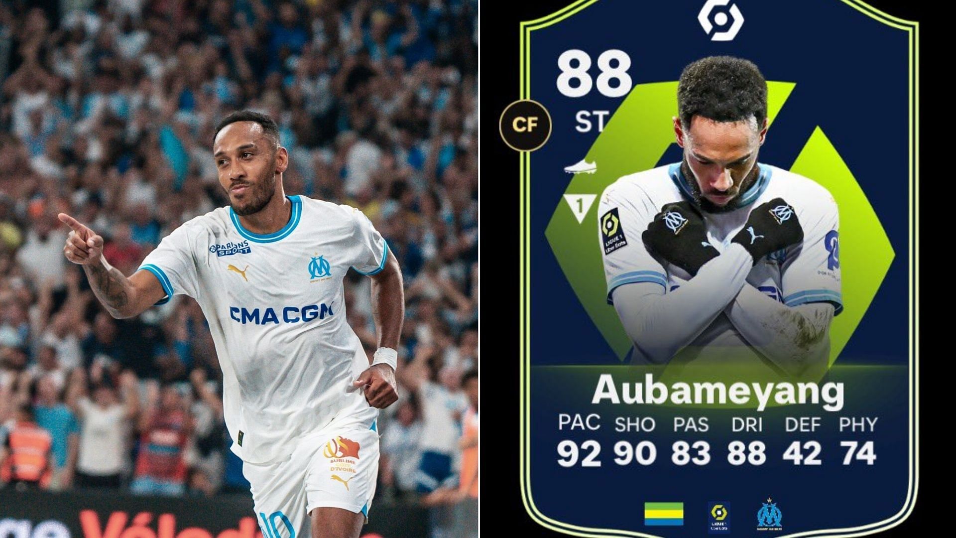 EA FC 24 Aubameyang Ligue 1 POTM SBC cheapest solution