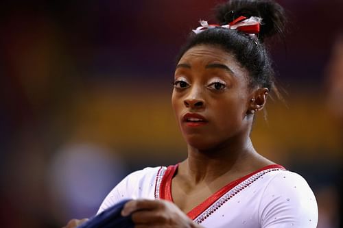 Biles at 2018 FIG Artistic Gymnastics Championships - Day Nine