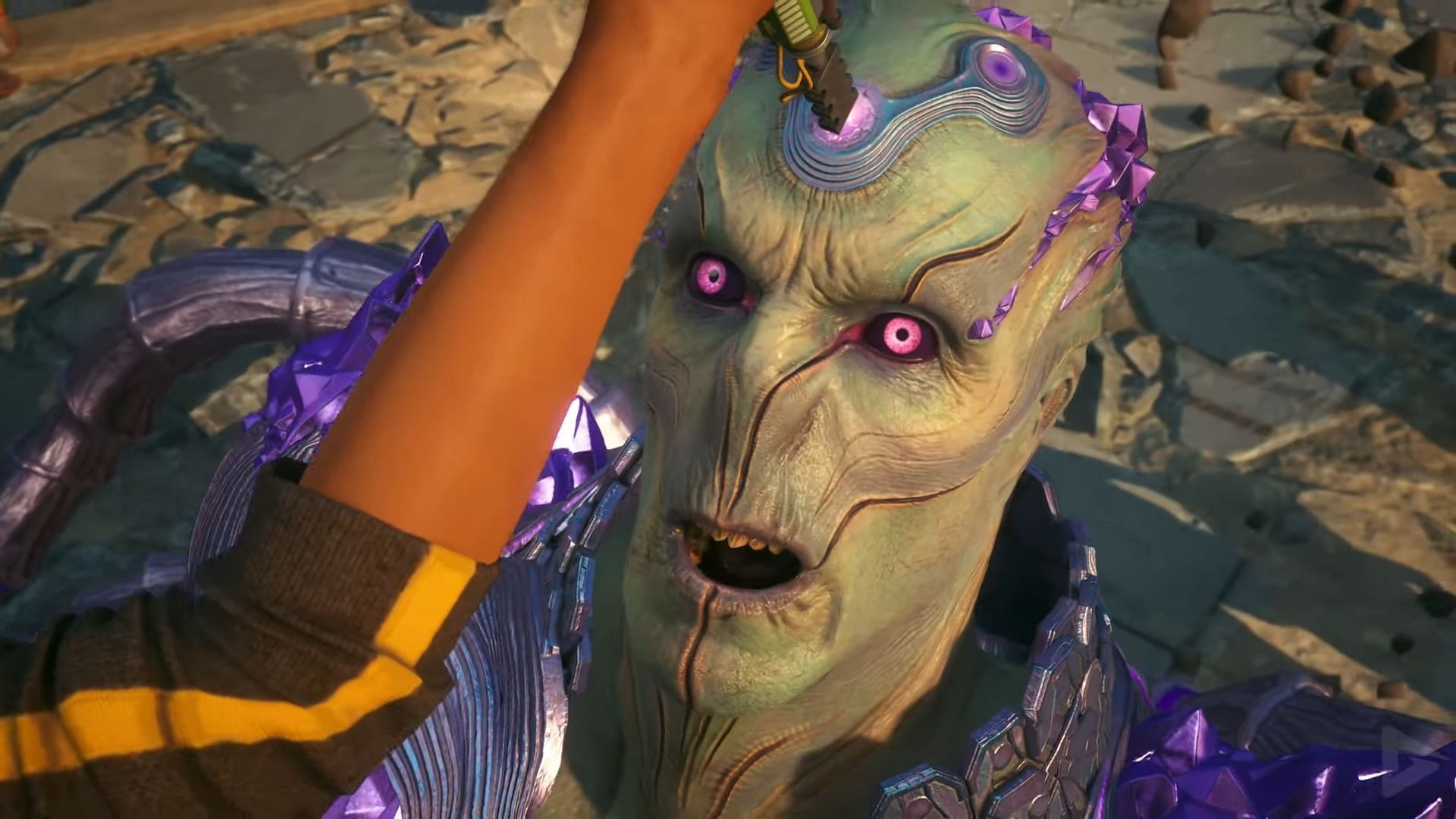 Killing Brainiac from Earth-2 (Image via YouTube/Gamer&#039;s Little Playground)