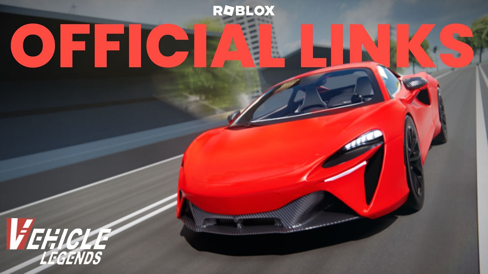 Here are all the official links for Vehicle Legends (Image via Roblox)