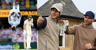 “I’ll get practicing” - James Anderson and Stuart Broad engage in cheeky banter over Kevin Sinclair’s cartwheel celebration
