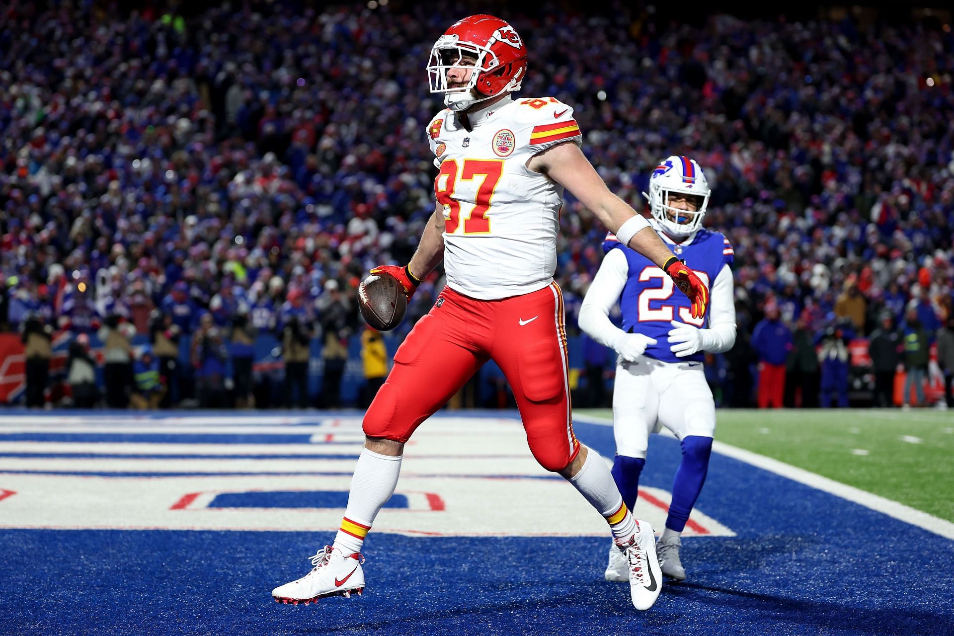 Travis Kelce: AFC Divisional Playoffs - Kansas City Chiefs v Buffalo Bills