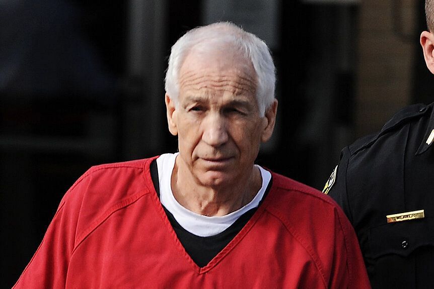 Jerry Sandusky was sentenced to 60 years in prison (Image via Oxygen/Getty)