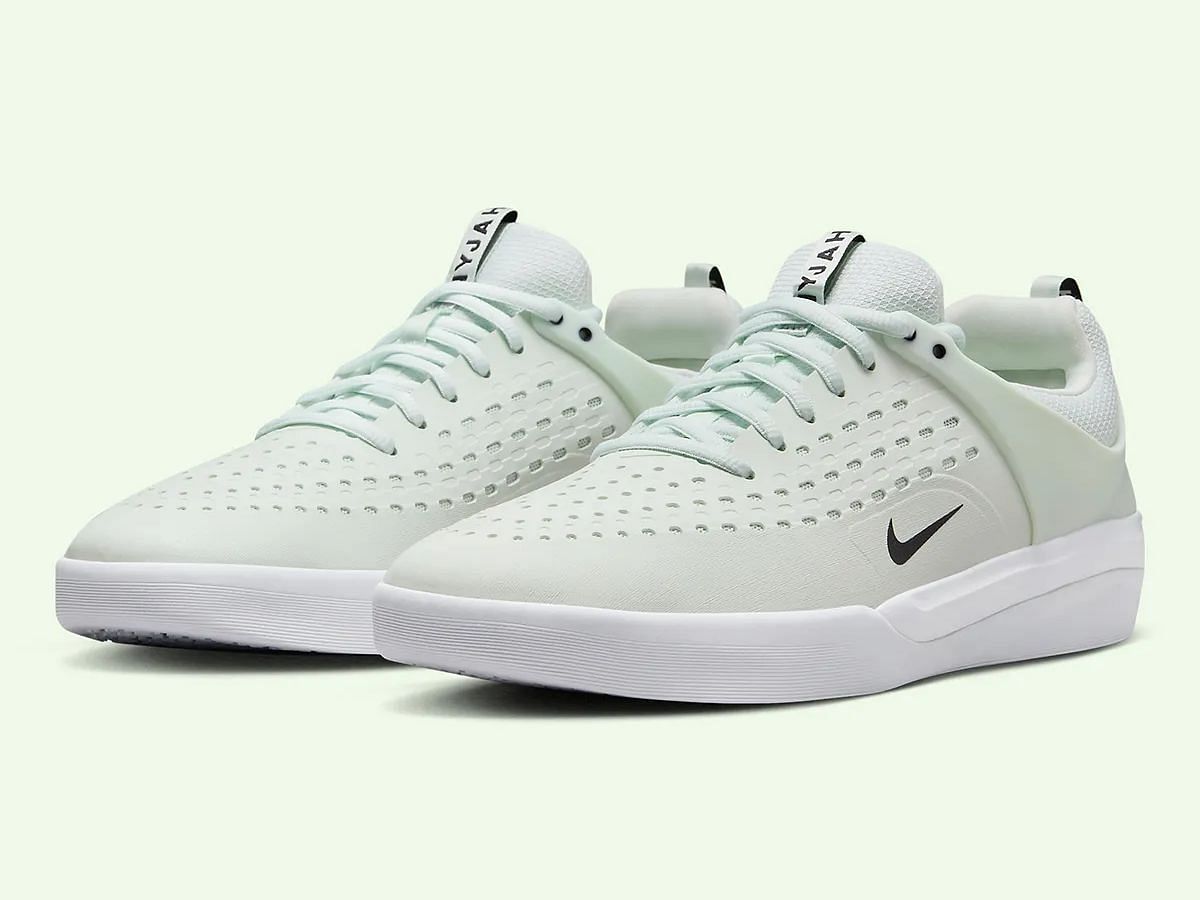 Nike SB Nyjah 3. &ldquo;Barely Green&rdquo; sneakers (Image via Sneaker News)