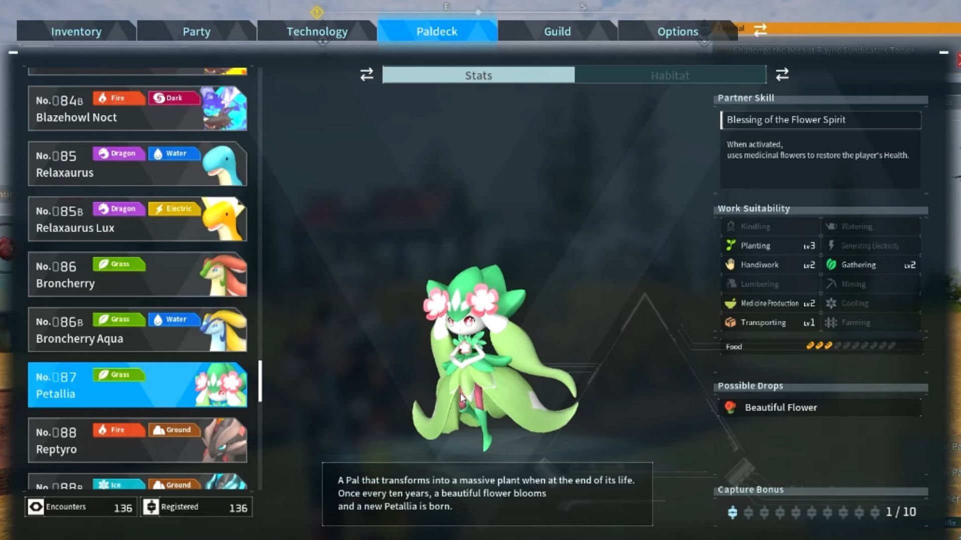 Petallia can be acquired through breeding (Image via Pocket Pair and YouTube/ ConCon)