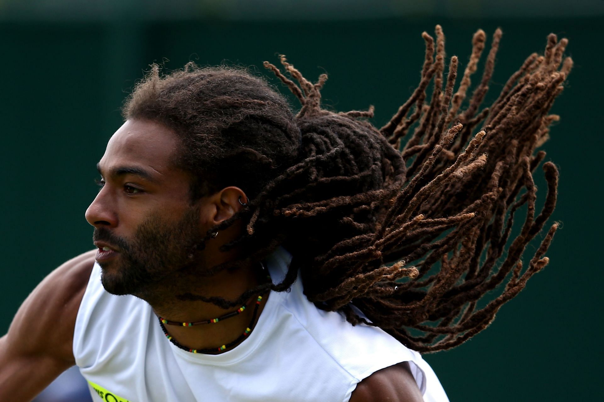 Dustin Brown at the 2014 Wimbledon - Getty Images