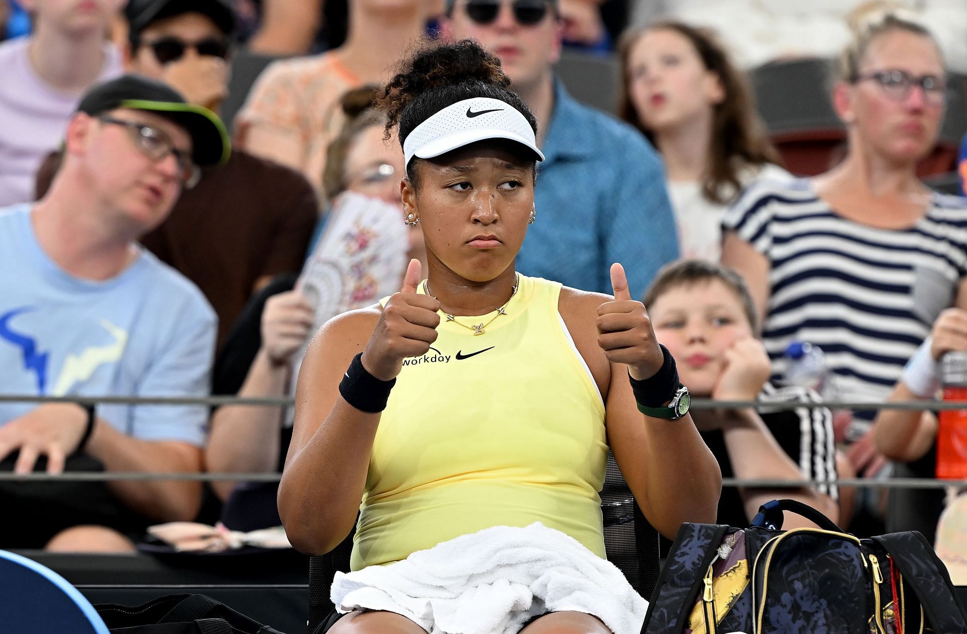 Naomi Osaka at the 2024 Brisbane International