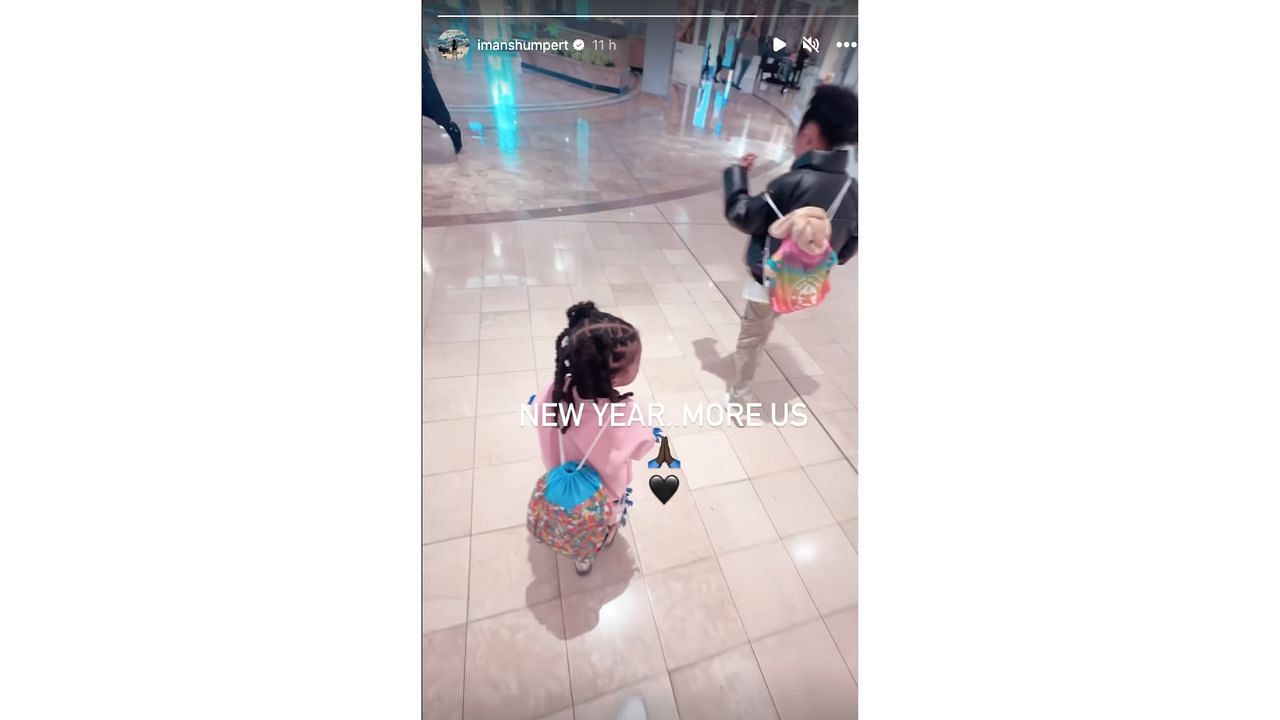 Iman Shumpert posted a video of his daughters