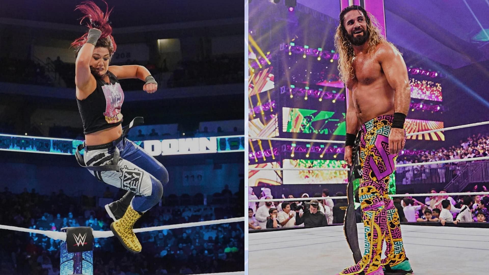 Bayley and Seth Rollins are both avid fans of the NFL.