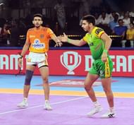 Mohit Goyat (left) of Puneri Paltan (Credits: PKL)