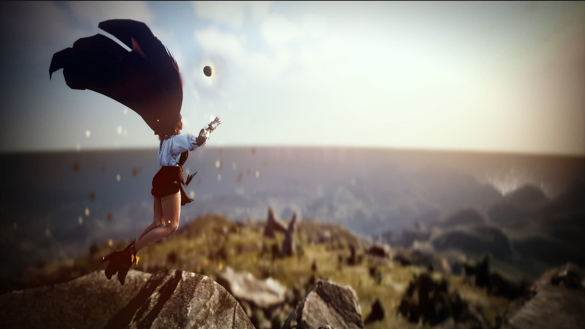 Scholar with anti-gravity device in Black Desert Online (Image via Pearl Abyss)
