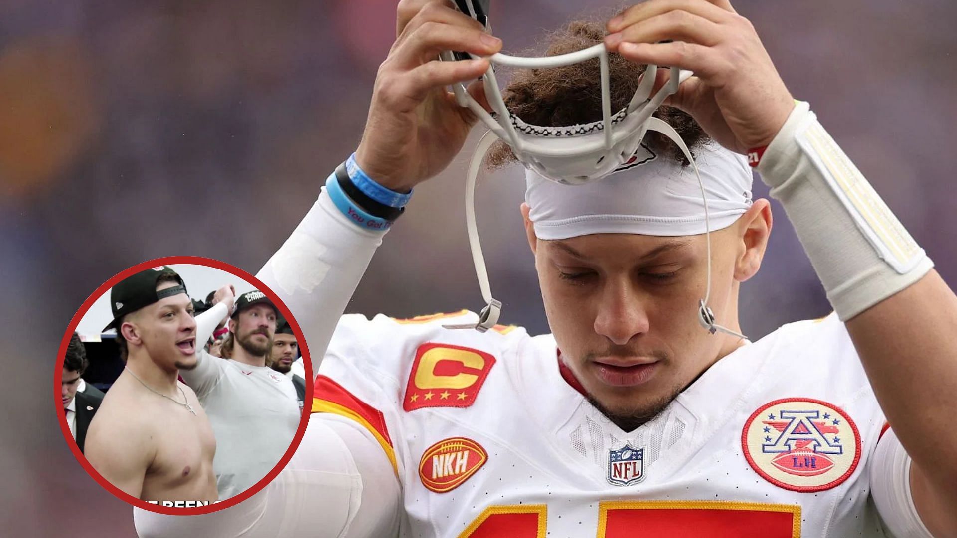 Patrick Mahomes embarrassed as Chiefs QB&rsquo;s shirtless dad-bod picture goes viral