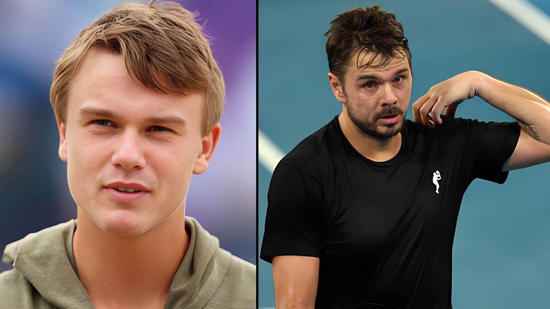 Holger Rune(left) and Stan Wawrinka(right)