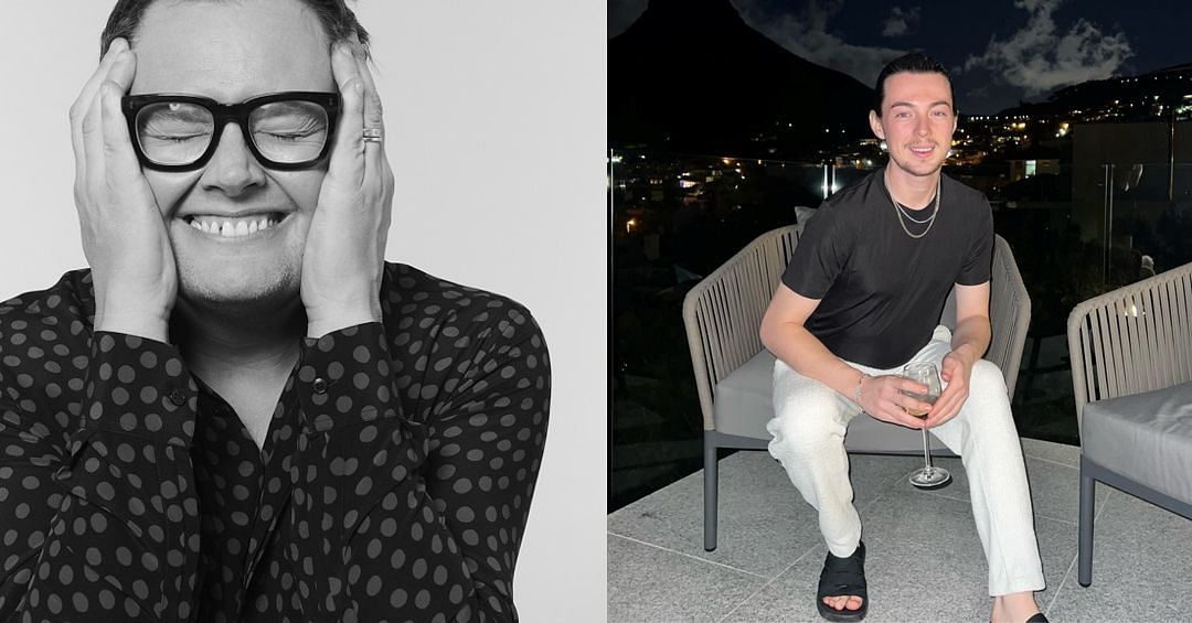 Alan Carr - left, Callum Heslop - right (Image by Instagram/@chattyman, @callumheslophair)