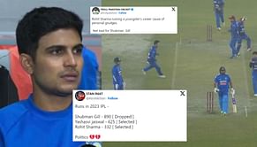 "Ruining a youngster's career cause of personal grudges" - Fans react after Team India drop Shubman Gill for 2nd T20I vs AFG