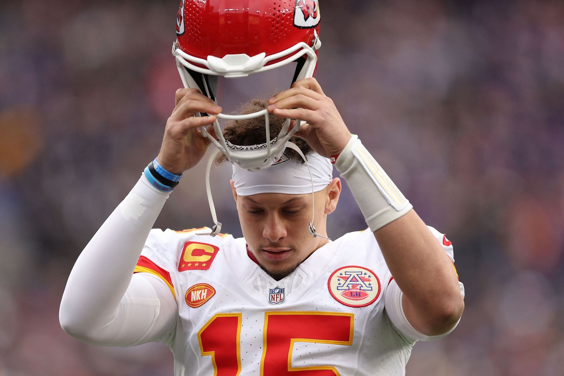 Patrick Mahomes at AFC Championship - Kansas City Chiefs v Baltimore Ravens