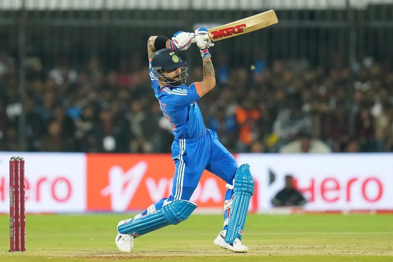 Virat Kohli played a cameo in the second T20I against Afghanistan. [P/C: BCCI]