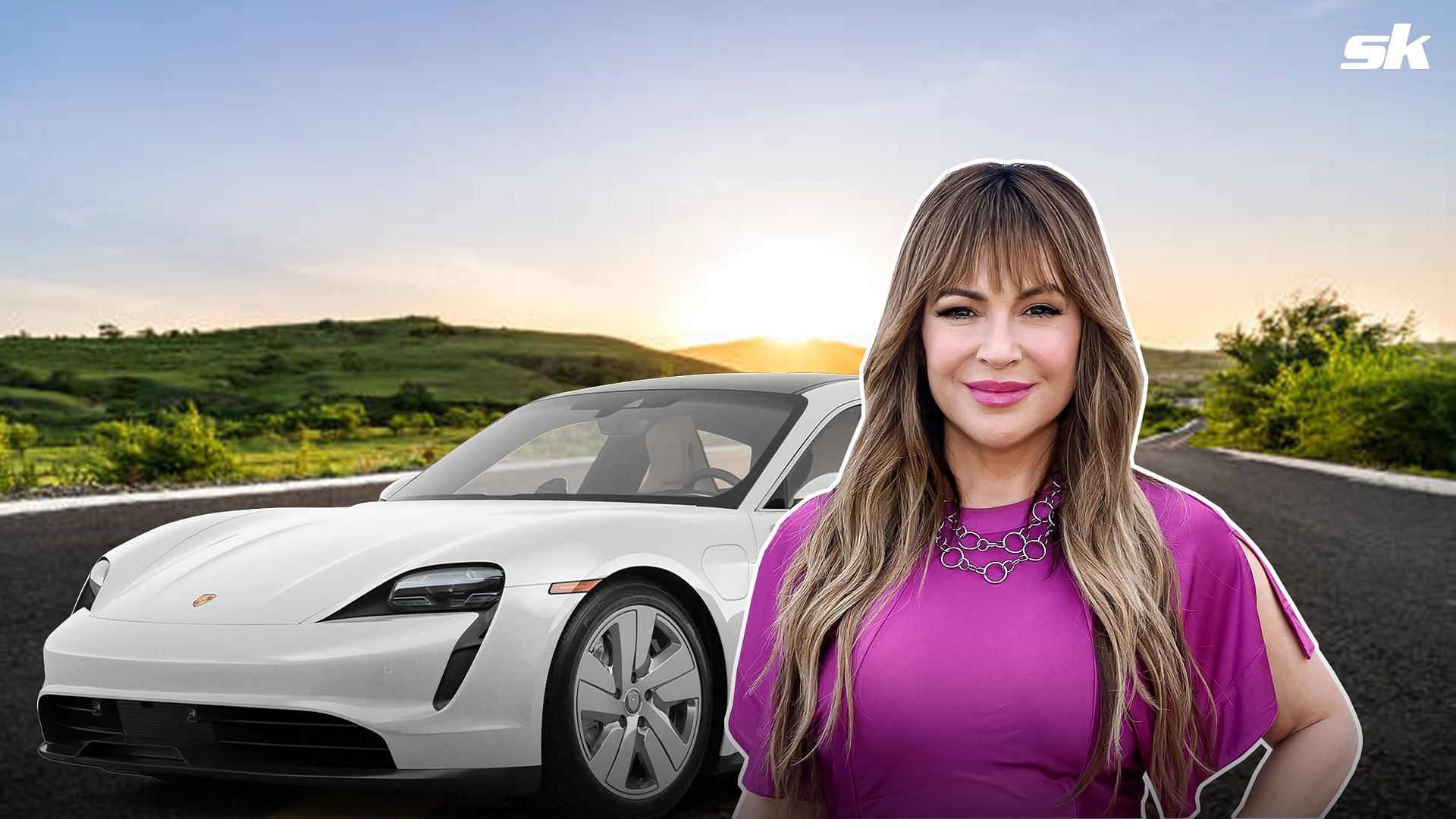 Actress Alyssa Milano spotted in $200,000 customized electric Porsche Taycan after facing backlash for son