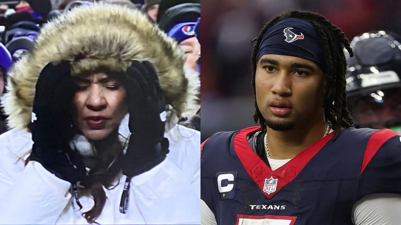 NFL Fans React To C J Stroud S Mom Kimberly S Viral Sideline Moment Vs Ravens Praying For