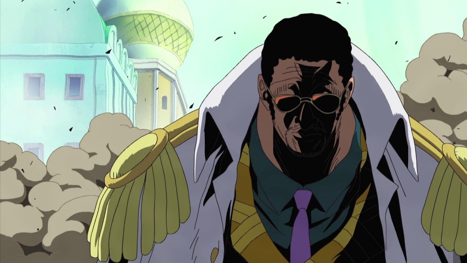 Kizaru is seemingly questioning his loyalties in One Piece chapter 1104 (Image via Toei Animation)