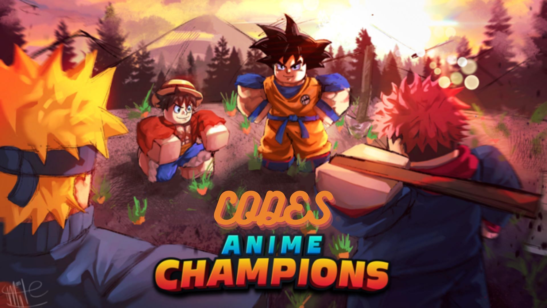 Featured Anime Champions Simulator (Image via Roblox and Sportskeeda)