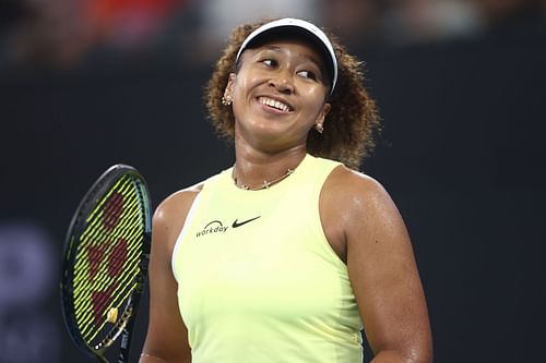 Naomi Osaka in her match against Tamara Korpatsch at the 2024 Brisbane International in Brisbane, Australia - Getty Images