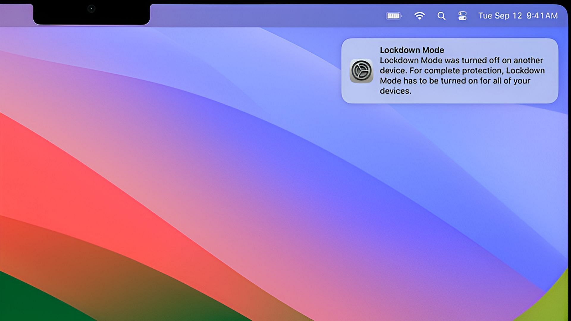 macOS Sonoma Lockdown mode (Image via Apple)
