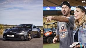 Justin Verlander's sleek $344,586 silver Aston Martin DBS Coupe, a roaring fusion of speed and elegance