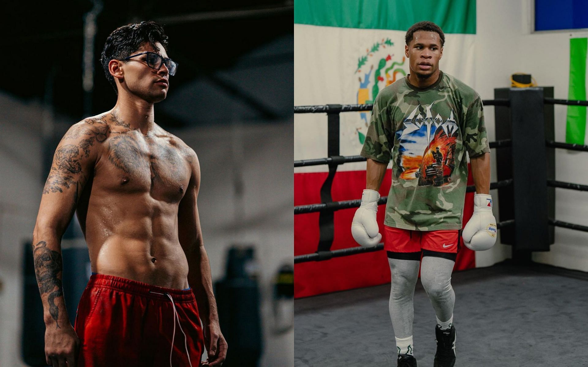 Ryan Garcia (left) takes another shot at Devin Haney (right) [Photo Courtesy @kingryan and @realdevinhaney on Instagram]